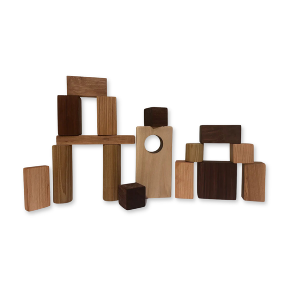 Handmade Wooden Block Set – Farmhouse Friends