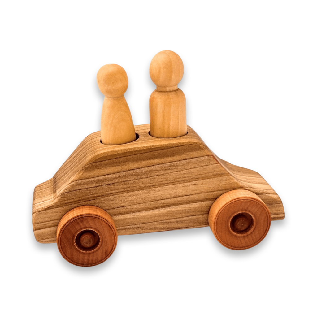 Wooden Two-Person Car